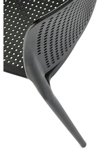 Scaun K514, negru, polipropilena, 42x55x79 cm