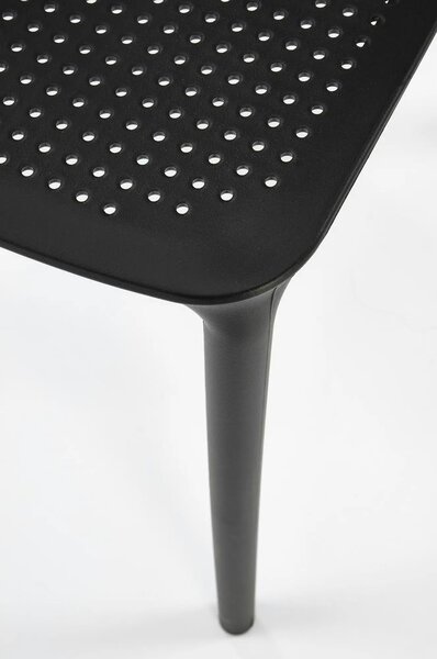 Scaun K514, negru, polipropilena, 42x55x79 cm