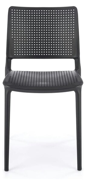 Scaun K514, negru, polipropilena, 42x55x79 cm