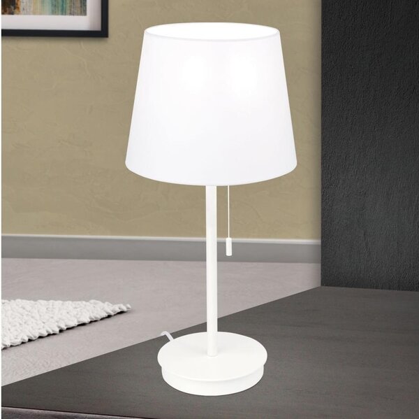 Lampă de masă cu port USB Orion LA 4-1205/1 LUDWIG 1xE27/40W/230V alb