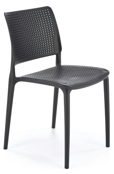 Scaun K514, negru, polipropilena, 42x55x79 cm