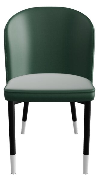 Scaun K446, verde/negru, stofa catifelata/metal, 51x55x86 cm