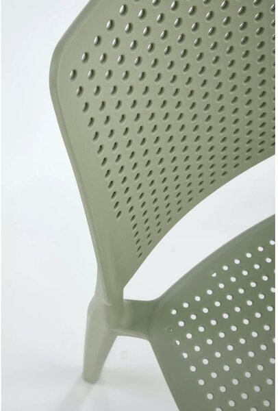 Scaun K514, verde menta, polipropilena, 42x55x79 cm