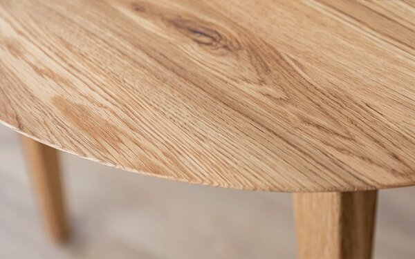 Masă stejar masiv Dining Extensibilă Oscar - 90-122cm