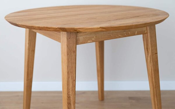 Masă stejar masiv Dining Oscar Rotundă - ⌀90cm