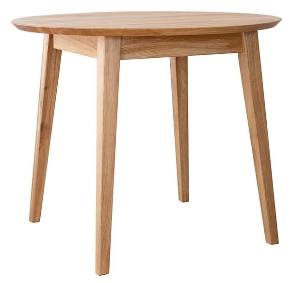 Masă stejar masiv Dining Oscar Rotundă - ⌀90cm