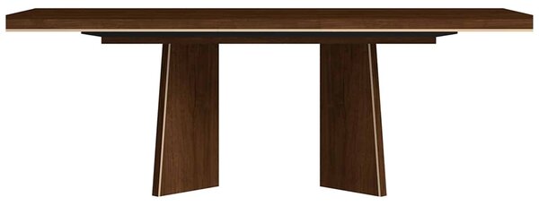 Masă lemn masiv nuc Fixă / Extensibilă Devon Lucios - Extensibila: L 180 / 225 x A 104 x H 75 cm