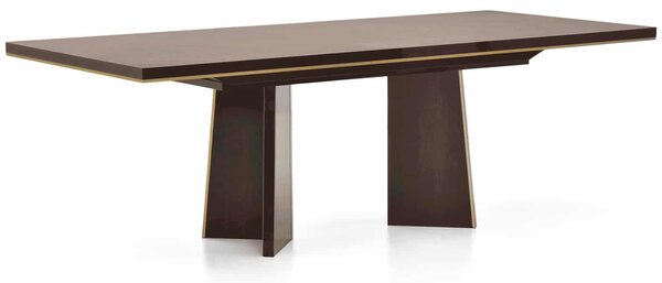 Masă lemn masiv nuc Fixă / Extensibilă Devon Lucios - Extensibila: L 180 / 225 x A 104 x H 75 cm
