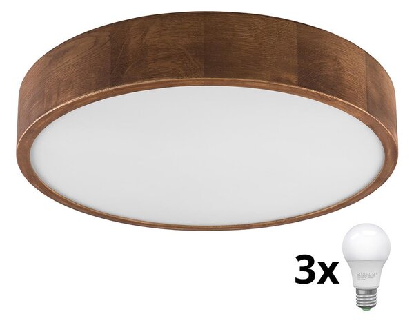 Plafonieră Brilagi CARVALHO 3xE27/60W/230V stejar d. 47 cm