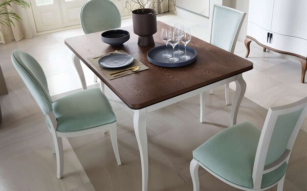 Masă lemn masiv Dining Leona Extensibilă 160/240cm - 160/260x90x77 cm