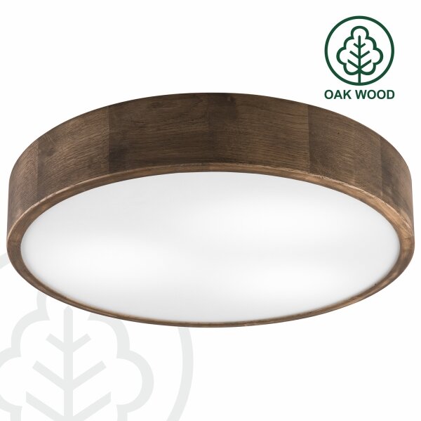 Plafonieră LED Brilagi CARVALHO 3xE27/60W/230V stejar nuc d. 47 cm
