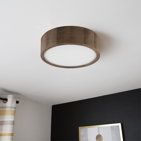 Plafonieră LED Brilagi CARVALHO 1xE27/60W/230V stejar nuc d. 27 cm