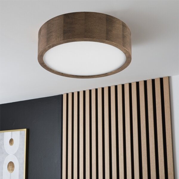 Plafonieră LED Brilagi CARVALHO 1xE27/60W/230V stejar nuc d. 27 cm
