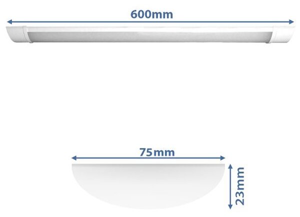 Lampa LED slim, 18W, lumina alb rece 6500K, 1500 lm, IP20, lungime 60 cm