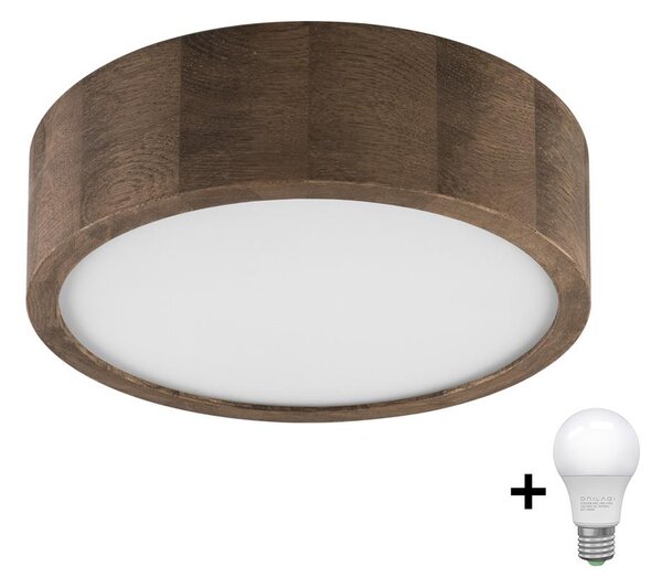 Plafonieră LED Brilagi CARVALHO 1xE27/60W/230V stejar nuc d. 27 cm
