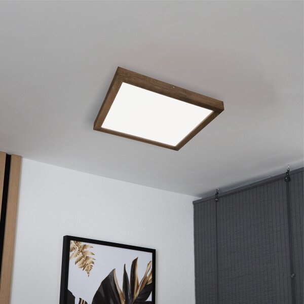 Brilagi-LED Corp de iluminat pentru baie WOODY FRAME LED/40W/230V 60x60 cm IP44 stejar/nuc
