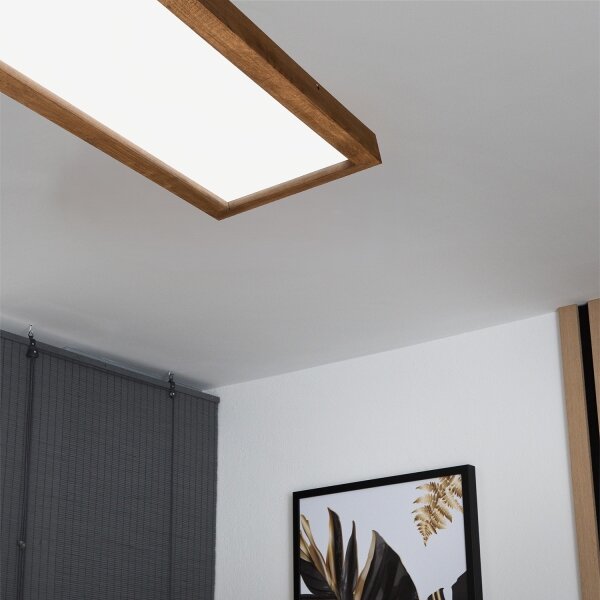 Brilagi -LED Corp de iluminat pentru baie WOODY FRAME LED/40W/230V 120x30 IP44, stejar/cireș