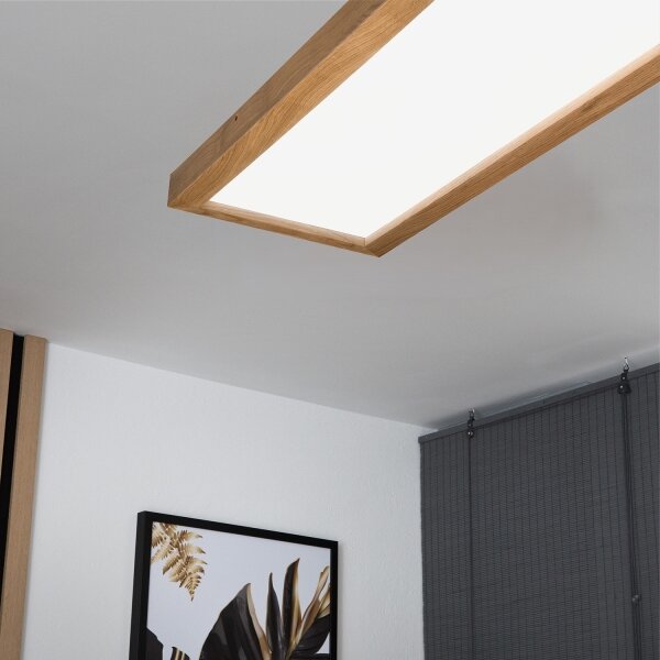 Brilagi - Aplică de baie LED WOODY FRAME LED/40W/230V 120x30 cm IP44 stejar