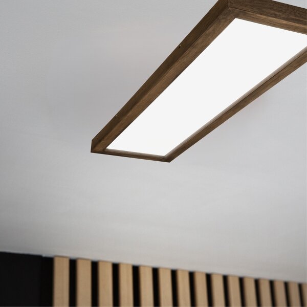 Brilagi - Corp de iluminat LED pentru baie WOODY FRAME LED/40W/230V 120x30 IP44, finisaj stejar/nuc