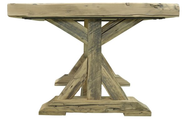 Masă stejar masiv Dining Morgan Vechi 200/220/, 240 × 100 × 79 cm - 200x100cm