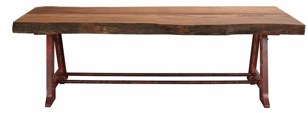 Masă stejar masiv Dining Murphy și Metal - 240x100cm