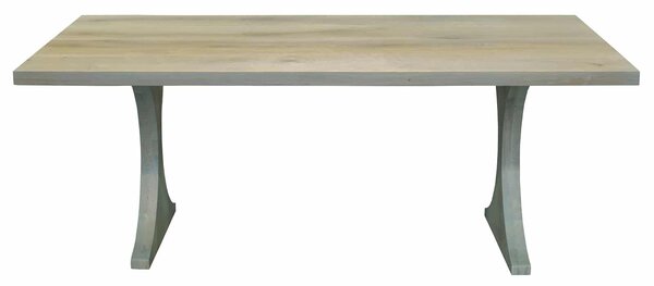 Masă stejar masiv Dining Luna blat 5 cm - 140x80cm