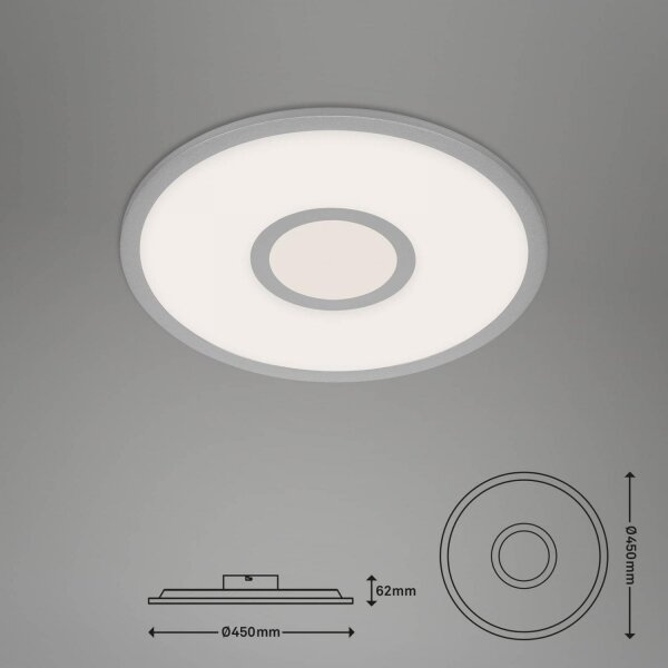 Plafonieră LED RGB dimabilă Brilo CENTRO LED/24W/230V Wi-Fi Tuya + telecomandă