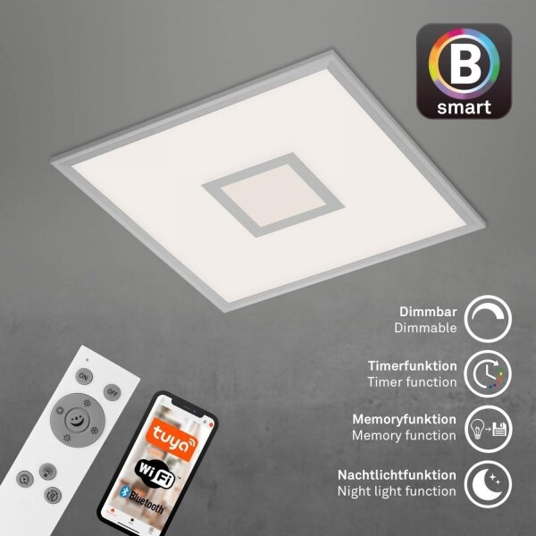 Plafonieră LED RGB dimabilă Brilo CENTRO LED/24W/230V Wi-Fi Tuya + telecomandă