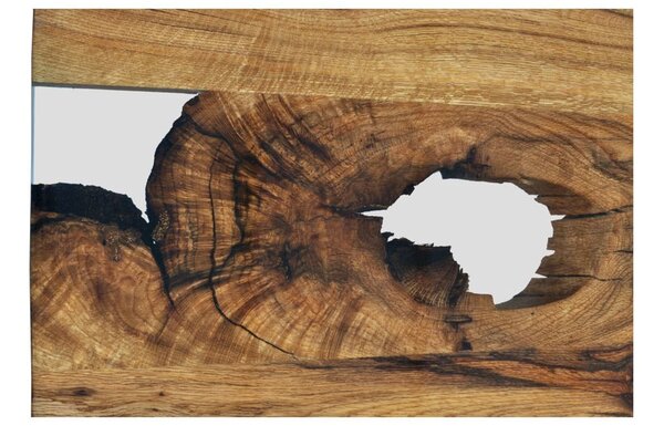 Masă lemn masiv Dining Viktor Stejar Picioare Metal 200/220/, 240 × 100 × 78 cm - 200x100