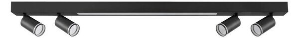 Plafonieră LED PARIS LED/24W/230V + 4xGU10/10W negru