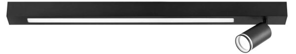 Plafonieră LED PARIS LED/24W/230V + 1xGU10/10W negru