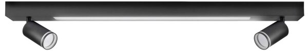 Plafonieră LED PARIS LED/24W/230V + 2xGU10/10W negru