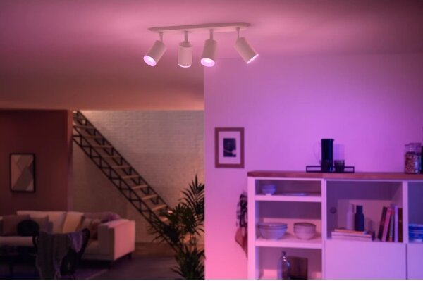 Spot LED RGBW dimabil Philips Hue FUGATO 4xGU10/4,2W/230V alb