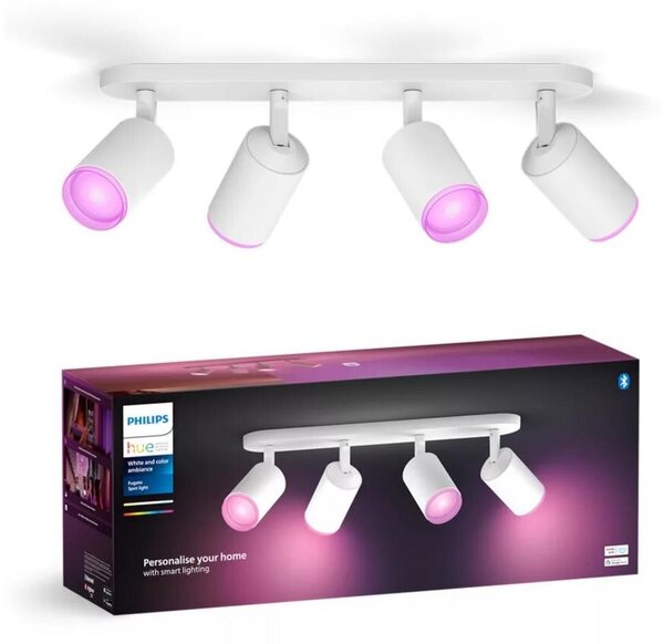 Spot LED RGBW dimabil Philips Hue FUGATO 4xGU10/4,2W/230V alb