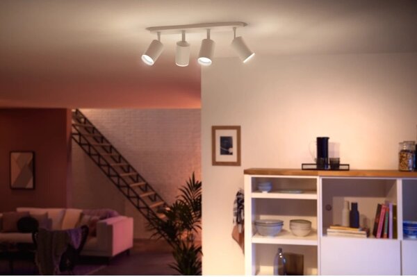 Spot LED RGBW dimabil Philips Hue FUGATO 4xGU10/4,2W/230V alb