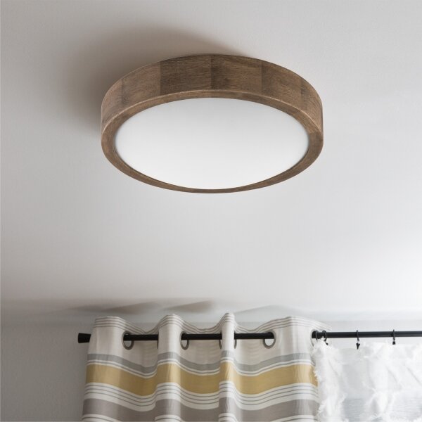 Plafonieră LED Brilagi CARVALHO SLIM 1xE27/60W/230V stejar nuc d. 27 cm