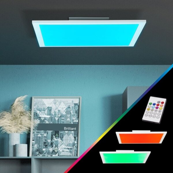 Plafonieră LED RGBW dimabilă Brilliant ABIE LED/24W/230V + telecomandă