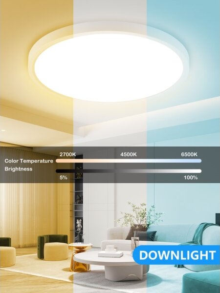 Plafonieră LED RGB dimabilă Immax NEO 07169-W60 TUDO 65W/230V Wi-Fi Tuya + telecomandă