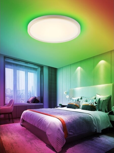 Plafonieră LED RGB dimabilă Immax NEO 07169-W60 TUDO 65W/230V Wi-Fi Tuya + telecomandă