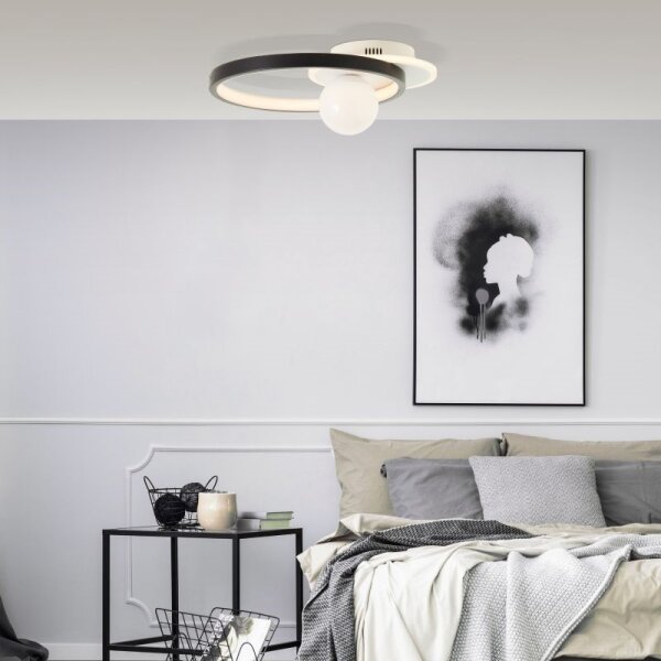Plafonieră LED dimabilă Brilliant ATLANTA LED/24W/230V negru/alb