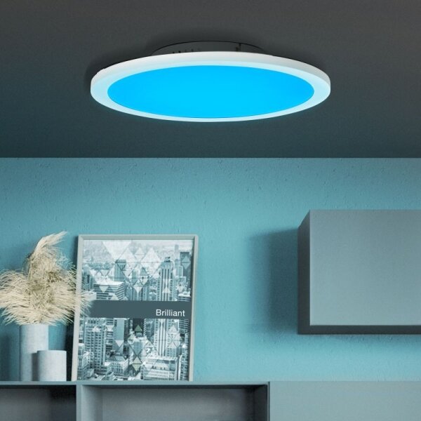 Plafonieră LED RGBW dimabilă Brilliant ABIE LED/24W/230V + telecomandă