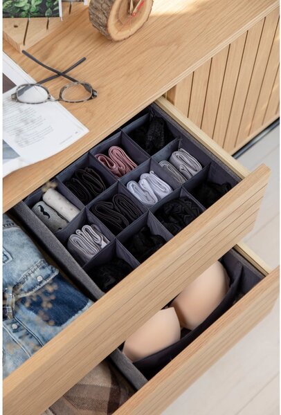 Organizator de sertare cu 16 compartimente Bigso Box of Sweden Drawer, gri