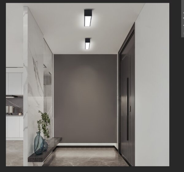 Immax NEO 07254L - LED LUNGO 20W/230V Wi-Fi Tuya negru + DO, stins reglabil