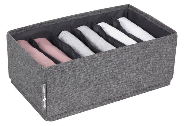 Organizator de sertare cu compartimente Bigso Box of Sweden Drawer, 16,5 x 11 cm, gri
