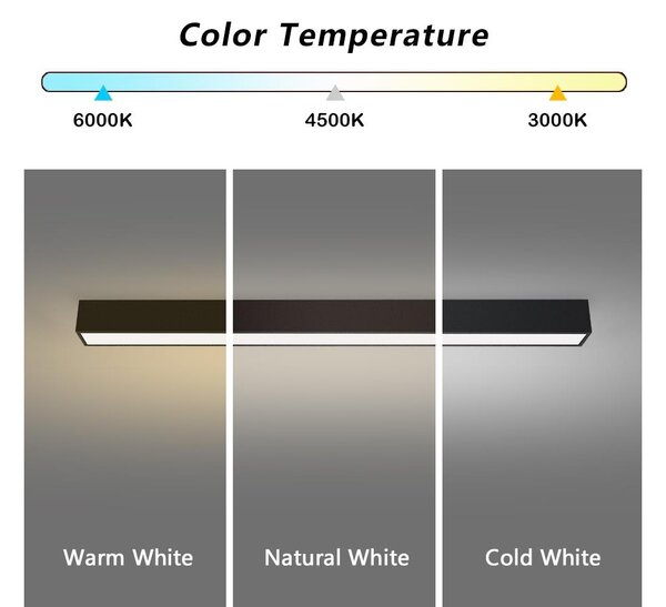 Plafonieră LED dimabilă Immax NEO 07256L LUNGO LED/38W/230V Wi-Fi Tuya negru + telecomandă