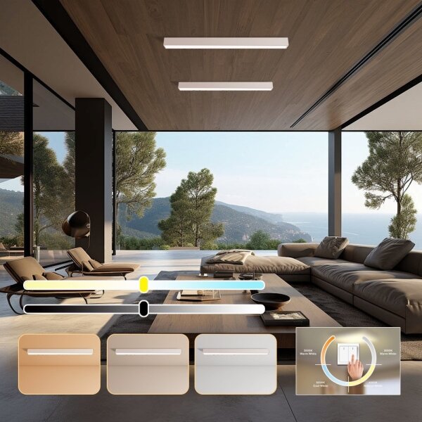 Immax NEO 07259L - LED LUNGO 38W/230V Wi-Fi Tuya albă, dimabil + DO