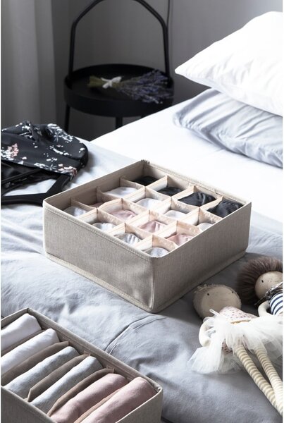 Organizator de sertare cu 16 compartimente Bigso Box of Sweden Drawer, bej