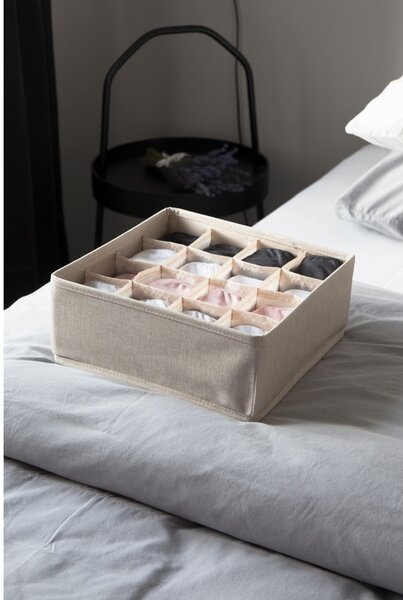 Organizator de sertare cu 16 compartimente Bigso Box of Sweden Drawer, bej