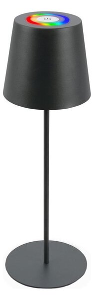Briloner 7507015 - Lampă de masă LED reîncărcabilă RGBW cu dimmer, LED 2,5 W/5 V, IP44, antracit