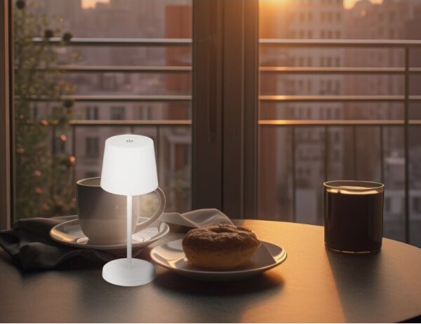 Lampă LED reîncărcabilă dimabilă de masă Briloner 7423016 LED/2,6W/5V IP44 alb